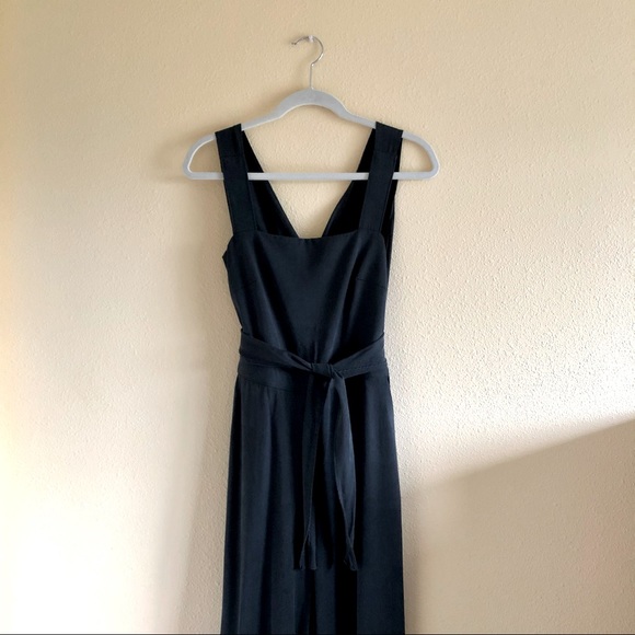 Vetta Capsule Apron Jumpsuit in Washed Black - Picture 3 of 16